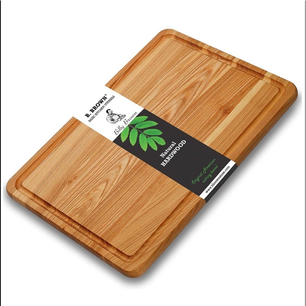 LARGE Hardwood Cutting Board With Juice Groove